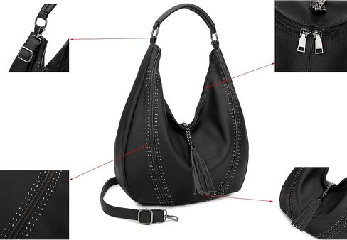 Hobo Bags for Women Large Handbags Designer Purses PU Leather Oversized Crossbody Shoulder Totes Stylish in Kuwait