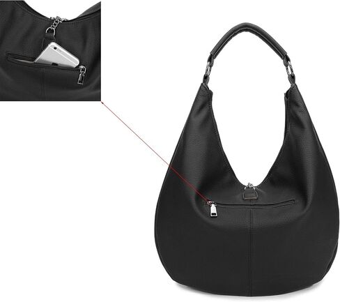 Hobo Bags for Women Large Handbags Designer Purses PU Leather Oversized Crossbody Shoulder Totes Stylish in Kuwait