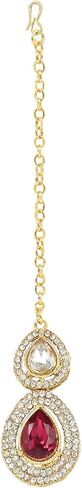 I Jewels Indian Wedding Bollywood Gold Plated Traditional Kundan & Stone Choker Necklace Jewellery With Earrings Set for Women/Girls in Kuwait