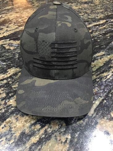 Eagle Six Gear Multicam American Flag Flexfit Hat for Men in Kuwait