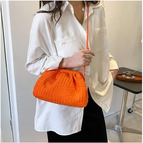Women's Crossbody Bag Purse Soft Cloud Bag Fashion Dumpling One-shoulder Tote Bag Pleated Pouch Y2K Tote Bag in Kuwait