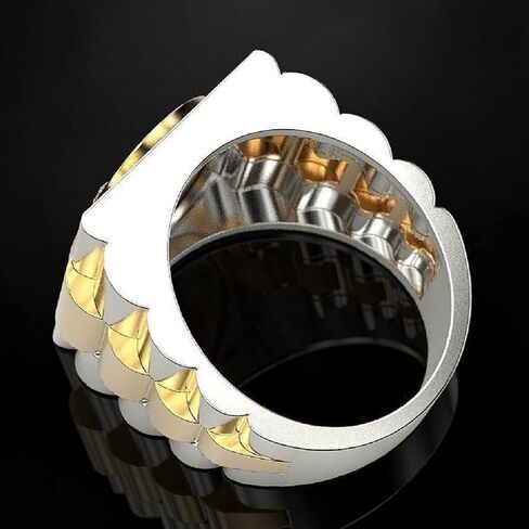 خاتم مسدس Cuistonelf للرجال، خاتم مسدس فاسق خاتم مسدس مزدوج خاتم الجيش العسكري للرجال خاتم الهيب هوب لراكبي الدراجات النارية هدية إكسسوارات عيد الأب in Kuwait