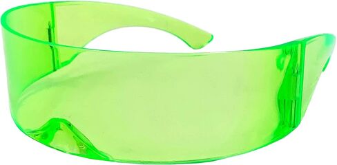 grinderPUNCH Futuristic Shield Sunglasses | Cyclops Cyberpunk Visor Glasses | 80s Alien Mono in Kuwait