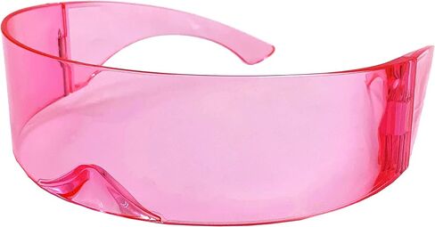 grinderPUNCH Futuristic Shield Sunglasses | Cyclops Cyberpunk Visor Glasses | 80s Alien Mono in Kuwait