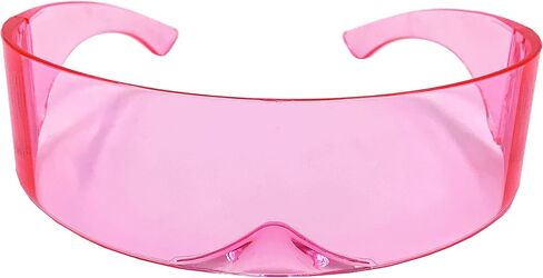 grinderPUNCH Futuristic Shield Sunglasses | Cyclops Cyberpunk Visor Glasses | 80s Alien Mono in Kuwait