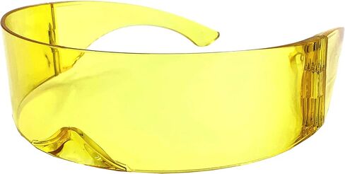 grinderPUNCH Futuristic Shield Sunglasses | Cyclops Cyberpunk Visor Glasses | 80s Alien Mono in Kuwait