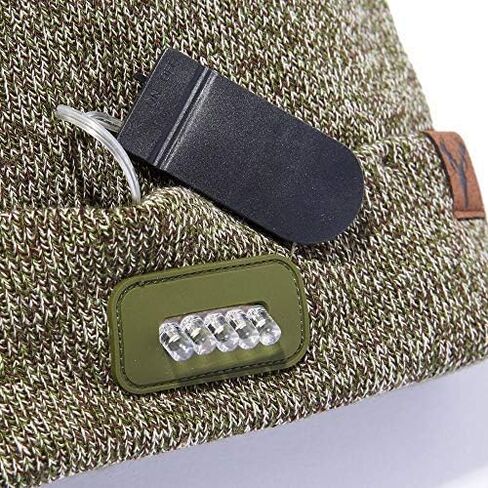 Hot Shot L10-670-GC Mens Bolt 100% Acrylic Knit, Super Stretch, 2-Ply Lighted Knit Beanie, OS, Green Camo in Saudi Arabia