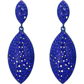 EVER FAITH Women's Bridal Wedding Jewelry Crystal 2 Leaf Art Deco Drop Dangle Pierced Earrings in Kuwait