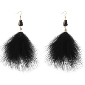 Feather Earrings for Women Dangling Feather Chandelier Drop Earrings White Black Red Feather Earrings for Women Boho Feather Earrings for Girls