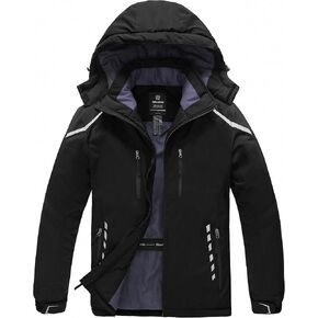 Wantdo Men's Mountain Waterproof Ski Jacket Warm Winter Snow Coat Windproof Raincoat Outdoor Windbreaker in Saudi Arabia