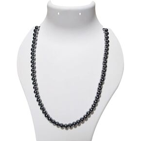 المغرب قلادة طويلة الشونجيت الأسود الجولة مطرز الأحجار الكريمة الطبيعية الرجال القلائد + 5 لتقوم بها بنفسك الخرز الشونجيت in Kuwait