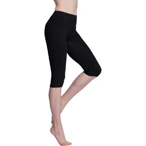 Vinconie Women Knee Leggings 3/4 Capri Cropped Leggings Under Skirt Shorts in Kuwait