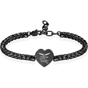 Heart Cremation Memorial Urn Bracelet for Ashes for Women Stainless Steel Adjustable Keepsake Bangle Cremation Memorial Ash Jewelry