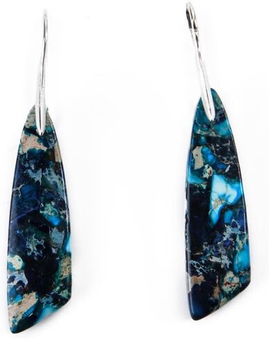 YGLINE Beaded Drop Earrings Jasper Earrings for Women Bohemia Statement Hoop Dangle Earrings in Kuwait