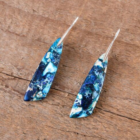 YGLINE Beaded Drop Earrings Jasper Earrings for Women Bohemia Statement Hoop Dangle Earrings in Kuwait