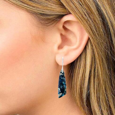 YGLINE Beaded Drop Earrings Jasper Earrings for Women Bohemia Statement Hoop Dangle Earrings in Kuwait