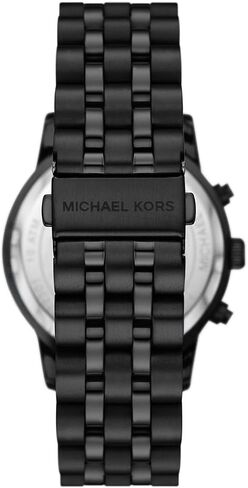 Michael Kors Hutton Men's Watch, Stainless Steel Chronograph Watch for Men with Steel or Leather Band in Saudi Arabia