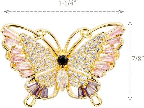 Lavencious Butterfly Design with AAA CZ Color Stones Adjustable Statement Rings for Women in Saudi Arabia