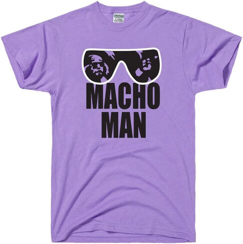 قميص DIRTYRAGZ Macho Man Randy Savage - تي شيرت للمصارعة للرجال في الثمانينيات، زي تي شيرت WWF، تي شيرت مضحك برسومات in Kuwait