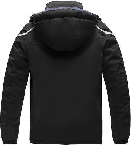 Wantdo Men's Mountain Waterproof Ski Jacket Warm Winter Snow Coat Windproof Raincoat Outdoor Windbreaker in Saudi Arabia
