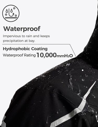 Wantdo Men's Mountain Waterproof Ski Jacket Warm Winter Snow Coat Windproof Raincoat Outdoor Windbreaker in Saudi Arabia