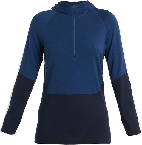 Icebreaker Merino Women's 200 Sonebula Long Sleeve Base Layer Half Zip Hood Top in Saudi Arabia