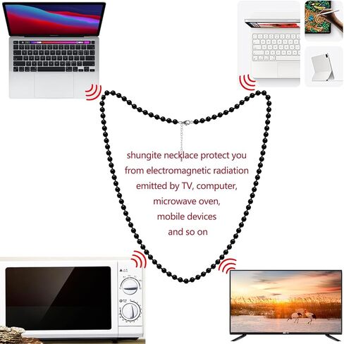 المغرب قلادة طويلة الشونجيت الأسود الجولة مطرز الأحجار الكريمة الطبيعية الرجال القلائد + 5 لتقوم بها بنفسك الخرز الشونجيت in Kuwait