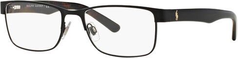 Polo Ralph Lauren Mens PH1157 Rectangular Prescription Eyewear Frames, Matte Black/Demo Lens, 57 mm in Saudi Arabia