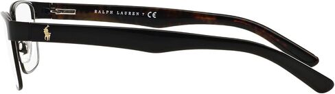 Polo Ralph Lauren Mens PH1157 Rectangular Prescription Eyewear Frames, Matte Black/Demo Lens, 57 mm in Saudi Arabia