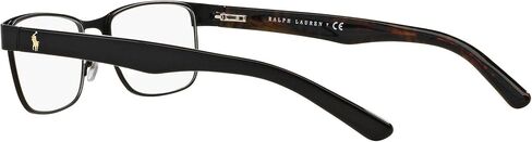 Polo Ralph Lauren Mens PH1157 Rectangular Prescription Eyewear Frames, Matte Black/Demo Lens, 57 mm in Saudi Arabia