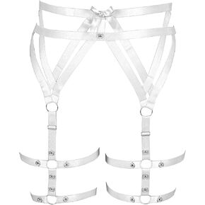 Women's Body Harness Leg Garter Belt Plus Size Stockings Fashion Garter Belt Punk Gothic Carnival Halloween Dance Costume