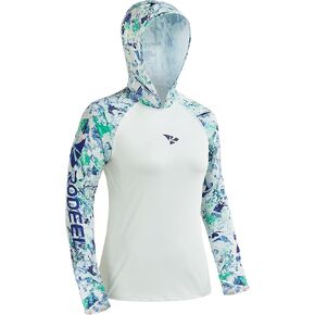 Rodeel Women's Hoodie Long Sleeve Sport Running Quick Dry Shirts Athletic Moisture Wicking Tops UPF 50 Sleeve with Thumbholes