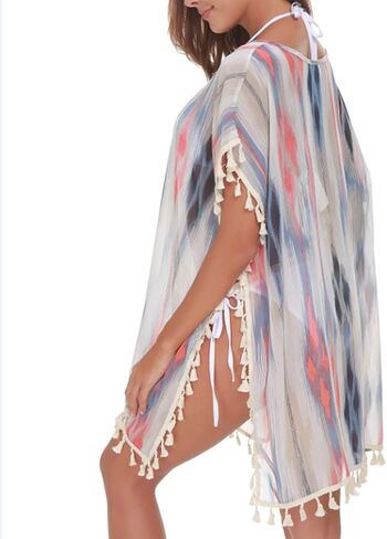 Tandisk Women's Chiffon Swimsuit Beach Bathing Suit Cover Ups for Swimwear Cover UP in Kuwait