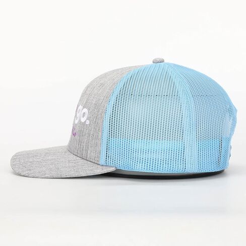 سيدات/بنات - هيا. قبعة Snapback مطرزة قابلة للتعديل OG Trucker - ركوب الأمواج، الشاطئ، الرياضة، العصرية، الفتيات، النساء (أزرق/رمادي) in Kuwait