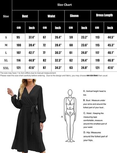 فستان BBX Lephsnt نسائي 2023 غير رسمي لحفلات الزفاف متوسط ​​الطول ورقبة على شكل V وأكمام طويلة مطوي وكشكش وحزام متدفق فستان كوكتيل in Kuwait