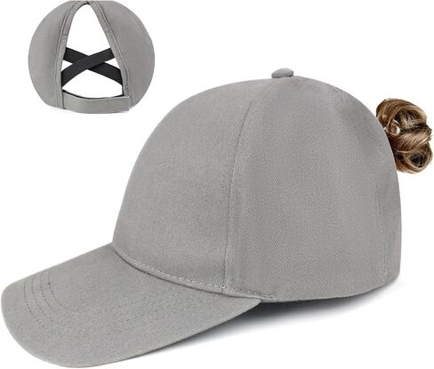 قبعات البيسبول النسائية KOFULL، قبعات ذيل الحصان للنساء، قبعة كعكة فوضوية متقاطعة in Kuwait