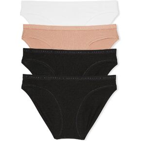 Victoria's Secret Women's Cotton Bikini Underwear, Moderate Coverage Panties for Women, Multi Pack (XS-XXL)