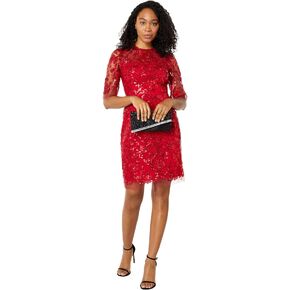 Maggy London Women's Holiday Embroidered Dress Embroidery Occasion Event Party Guest of