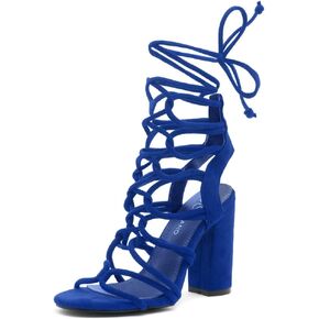 حذاء نسائي من Shoe Land KYLER مفتوح عند الأصابع للحفلات وكعب مكتنز in Kuwait