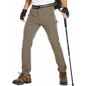 NATUVENIX Hiking Pants for Men, Quick Dry Travel Pants Men for Stretch Work Pants Lightweight Outdoor Pants Water-Resistant