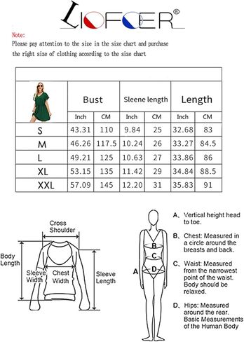 LIOFOER Women's Casual Swimsuit Cover Up V-Neck Bathing Suit Bikini Beachwear Coverups Flowy Ruffle Sleeve Beach Dress in Kuwait