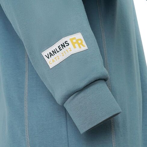 قمصان VANLENS FR للرجال CAT2/HRC2 6.5oz خفيفة الوزن مقاومة للحريق للرجال تي شيرت بأكمام طويلة وفتحة رقبة مستديرة in Saudi Arabia