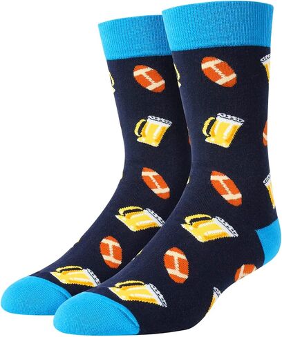 sockfun Funny Pickle Gifts Pineapple Gifts for Men, Novelty Pickle Pineapple IVF Beer Socks, Food Socks in Kuwait