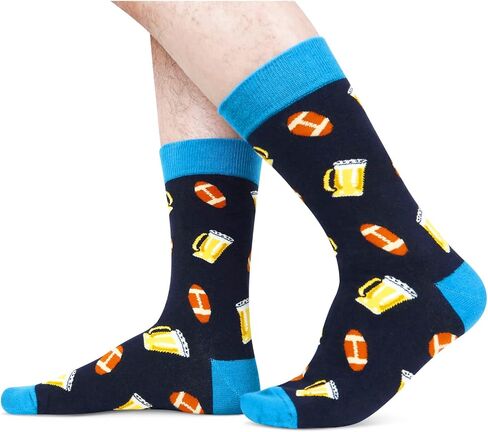 sockfun Funny Pickle Gifts Pineapple Gifts for Men, Novelty Pickle Pineapple IVF Beer Socks, Food Socks in Kuwait