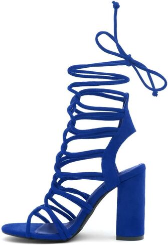 حذاء نسائي من Shoe Land KYLER مفتوح عند الأصابع للحفلات وكعب مكتنز in Kuwait