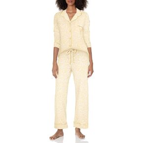Cosabella Women's Bella Petite Printed Long Sleeve Top & Pant Set