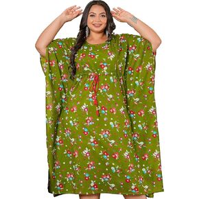 Yash Gallery Women's Floral Printed Maternity Wear Kaftan (Green) in Saudi Arabia