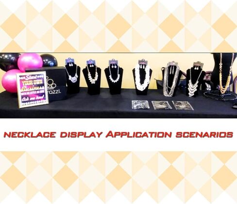 كوداننت 12.5 بوصة أسود مخملي قلادة عرض تقف للبيع، حامل عرض قلادة على الطاولة للمجوهرات، عرض مجوهرات قابل للطي للبيع والعروض (مجموعة من 12) in Kuwait