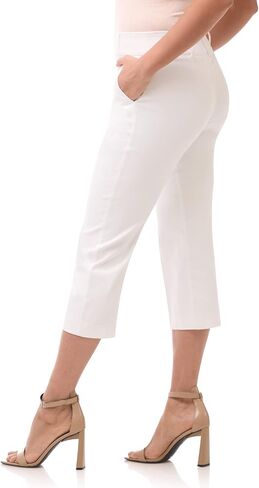 Rekucci Women's EcoCosy Comfort Classic Chic Cropped Capri Pant in Saudi Arabia