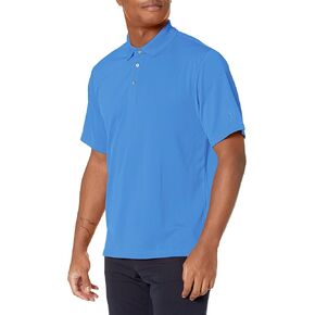PGA TOUR Men's Short Sleeve Airflux Solid Mesh Polo Shirt